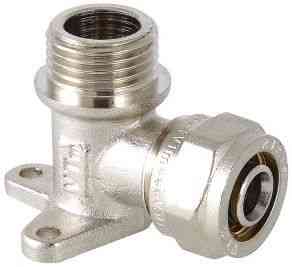 #МП Угольник с крепл. L16х1/2"M-W цанга/ШТУЦЕР VTm.355.N.001604 VALTEC ### Распродажа!!!