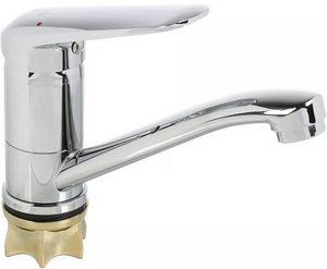 КУХНЯ  Diadonna   D171-48 ø35, п/гайку, пов. излив, хром, (подводка 50см - 2 шт.) латунный 