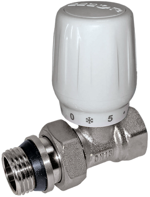 Клапан ручной для радиатора ПРЯМОЙ  3/4"   ZEGOR QS-3662 (с антипротечкой, 10 бар, 120 °С) (CW617N)