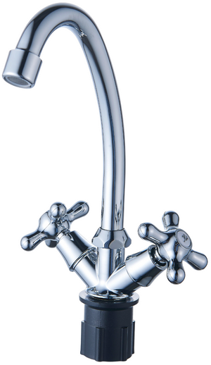 КУХНЯ  ЭВЕРЕСТ  B49-340M  1/2" к КРЕСТ с выc. изливом НА ГАЙКЕ (уп. 2 шт)