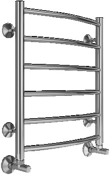 Полотенцесушитель ТЕРМИНУС НЕРЖ. ЛЕСЕНКА "КЛАССИК" НИЖ. ПОДКЛ. П6 500*596 (532*600*500) м/о 50 см